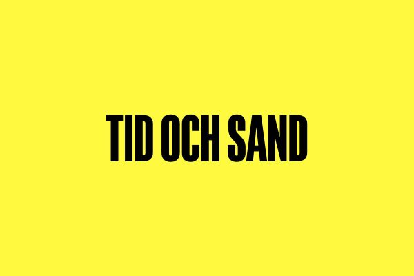 Poesi: Tid och sand