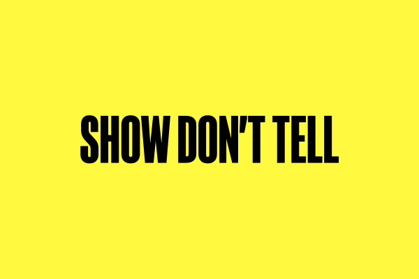 Poesi: Show don't tell