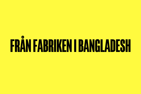 Poesi: Från fabriken i Bangladesh